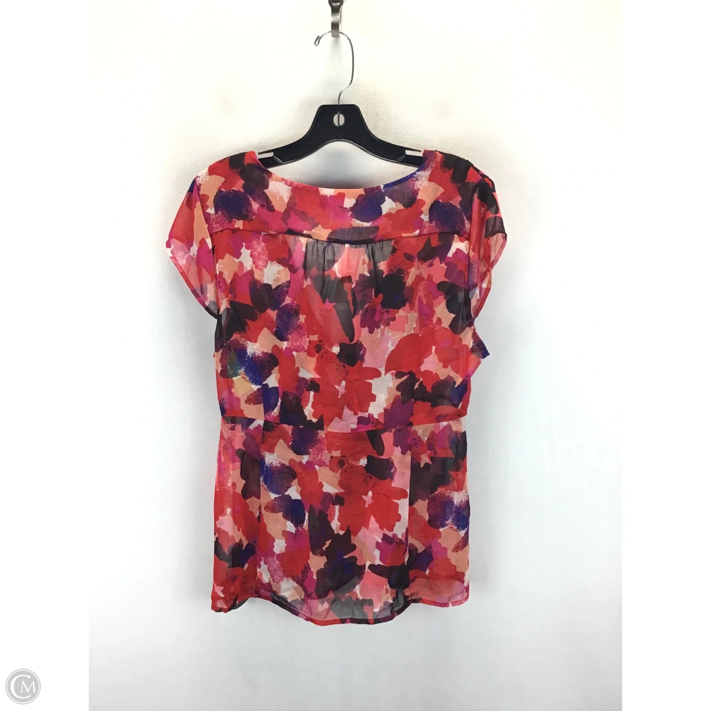 Top Sleeveless By Banana Republic In Pink & Red, Size: L