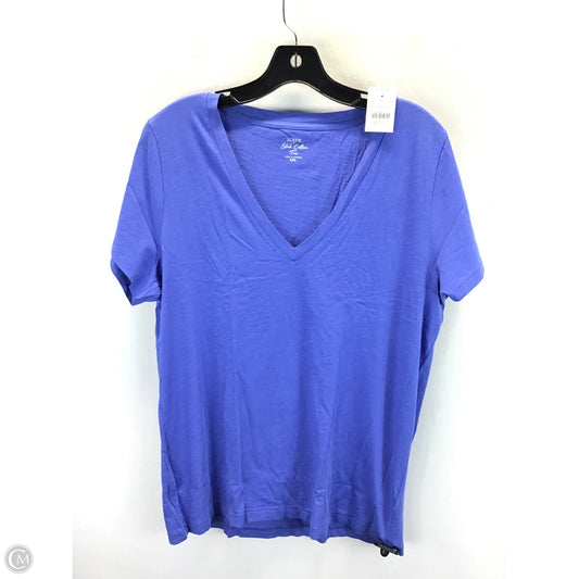 Top Short Sleeve By J. Crew In Blue, Size: Xxl