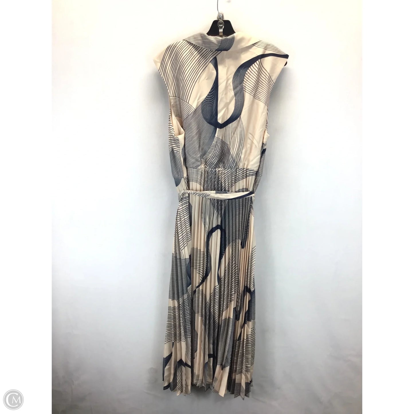 Dress Casual Midi By Eloquii In Blue & Cream, Size: 18