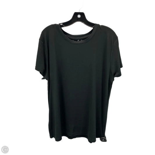 Top Short Sleeve Basic By St Johns Bay In Black, Size: 3x
