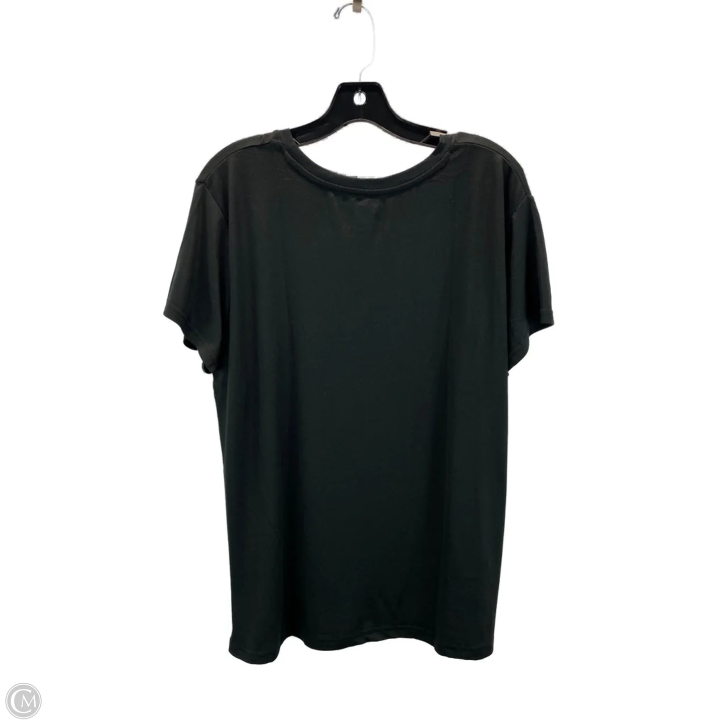 Top Short Sleeve Basic By St Johns Bay In Black, Size: 3x