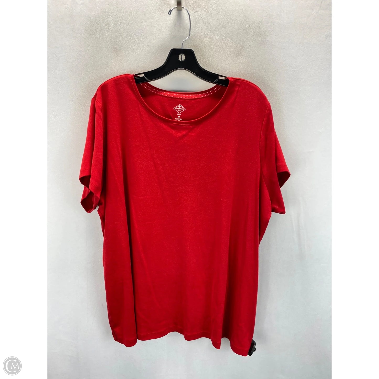 Top Short Sleeve Basic By St Johns Bay In Red, Size: 3x