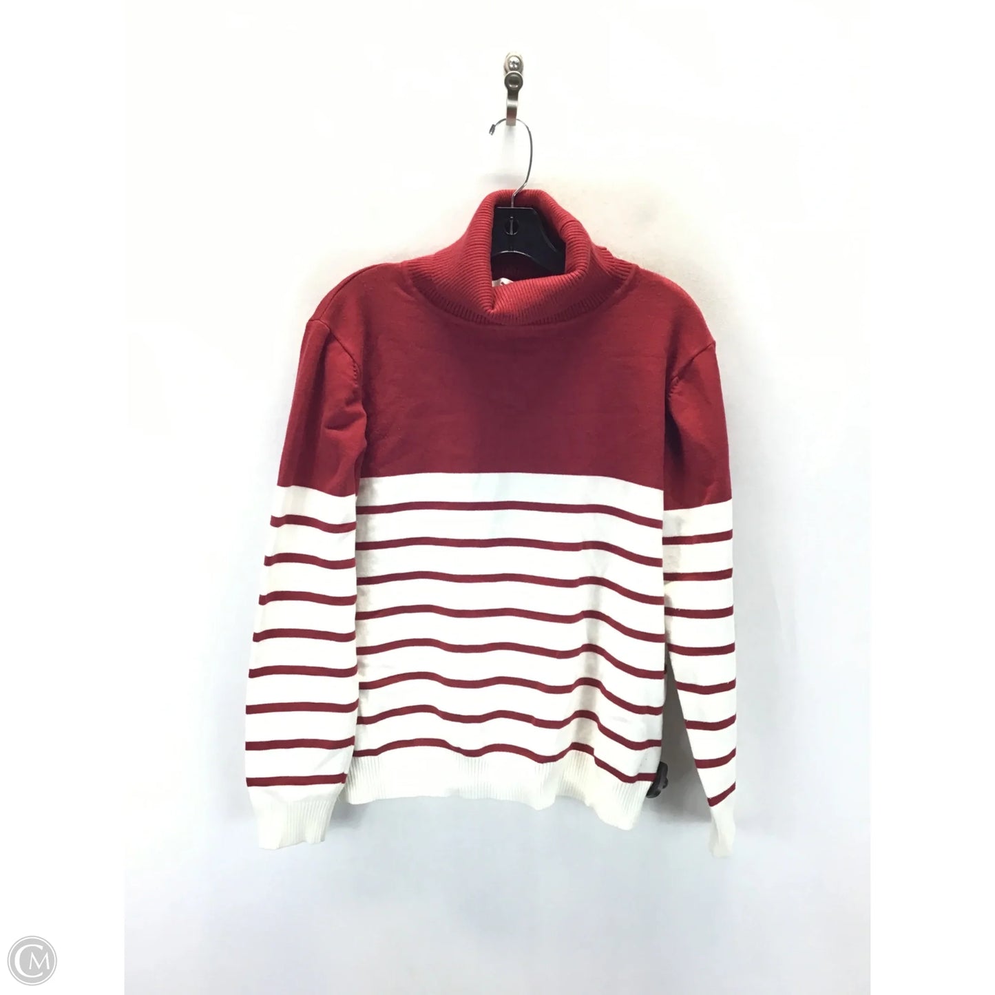 Sweater By Clothes Mentor In Red & White, Size: Xl