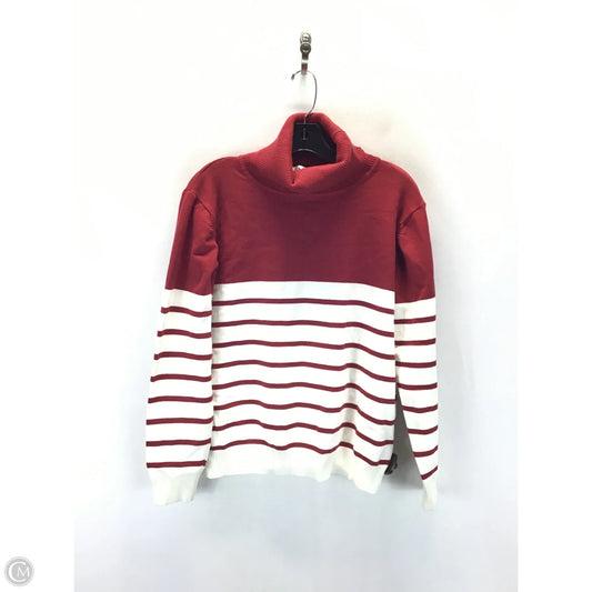 Sweater By Clothes Mentor In Red & White, Size: Xl