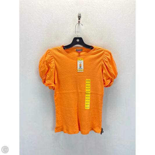 Top Short Sleeve By Vince Camuto In Orange, Size: M