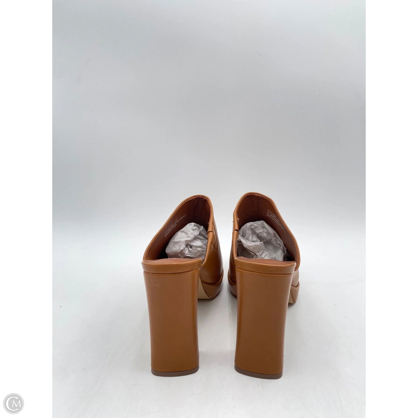 Sandals Heels Platform By Rouge In Tan, Size: 8.5