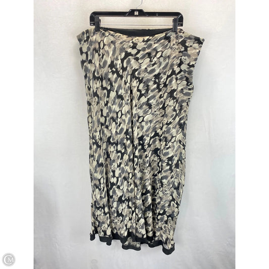 Skirt Maxi By Maggie Barnes In Black & White, Size: 1x