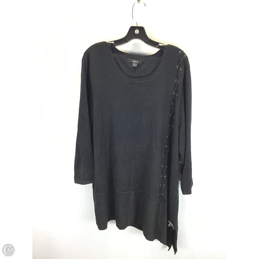Sweater By Clothes Mentor In Black, Size: 3x