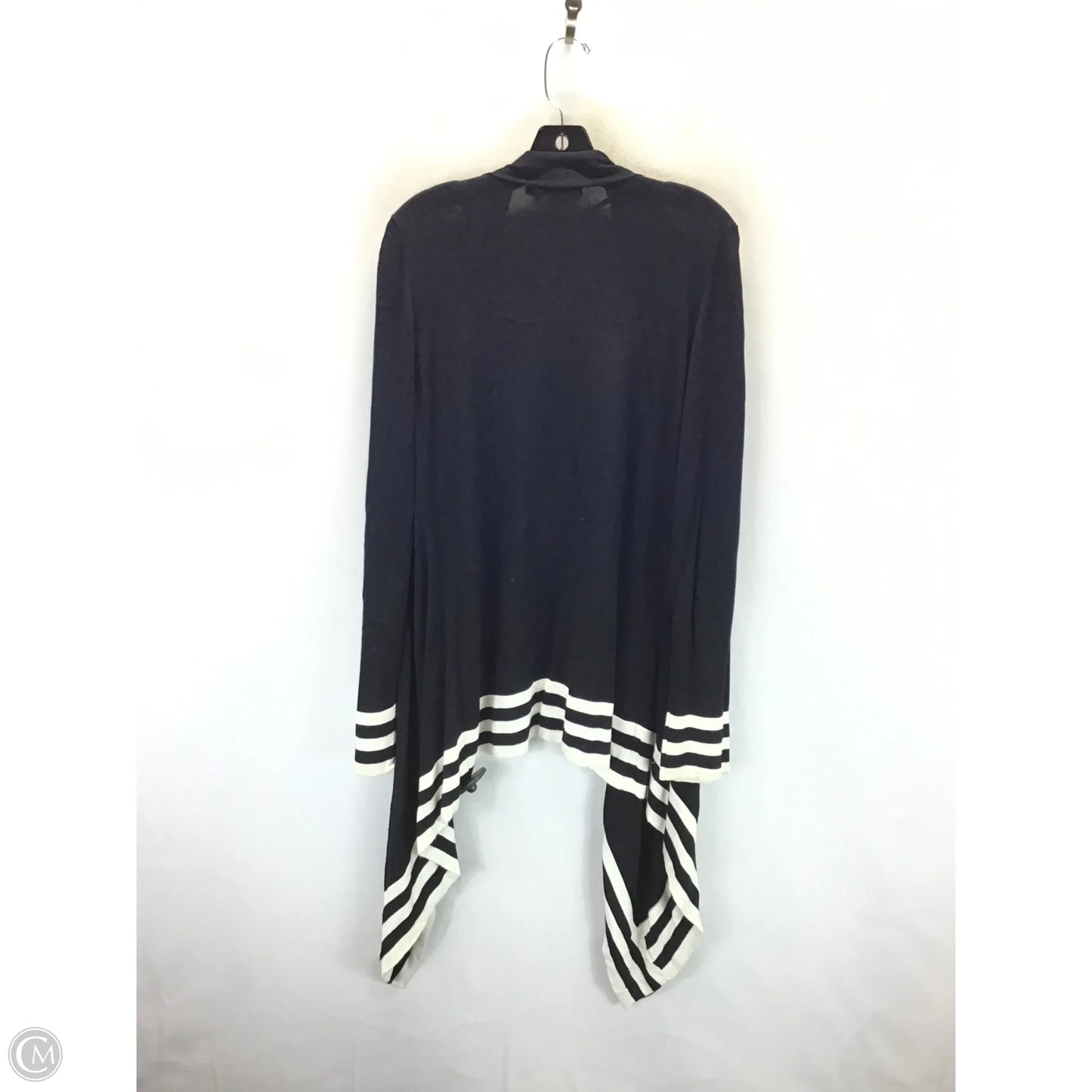 Cardigan By Belldini In Black & White, Size: 2x