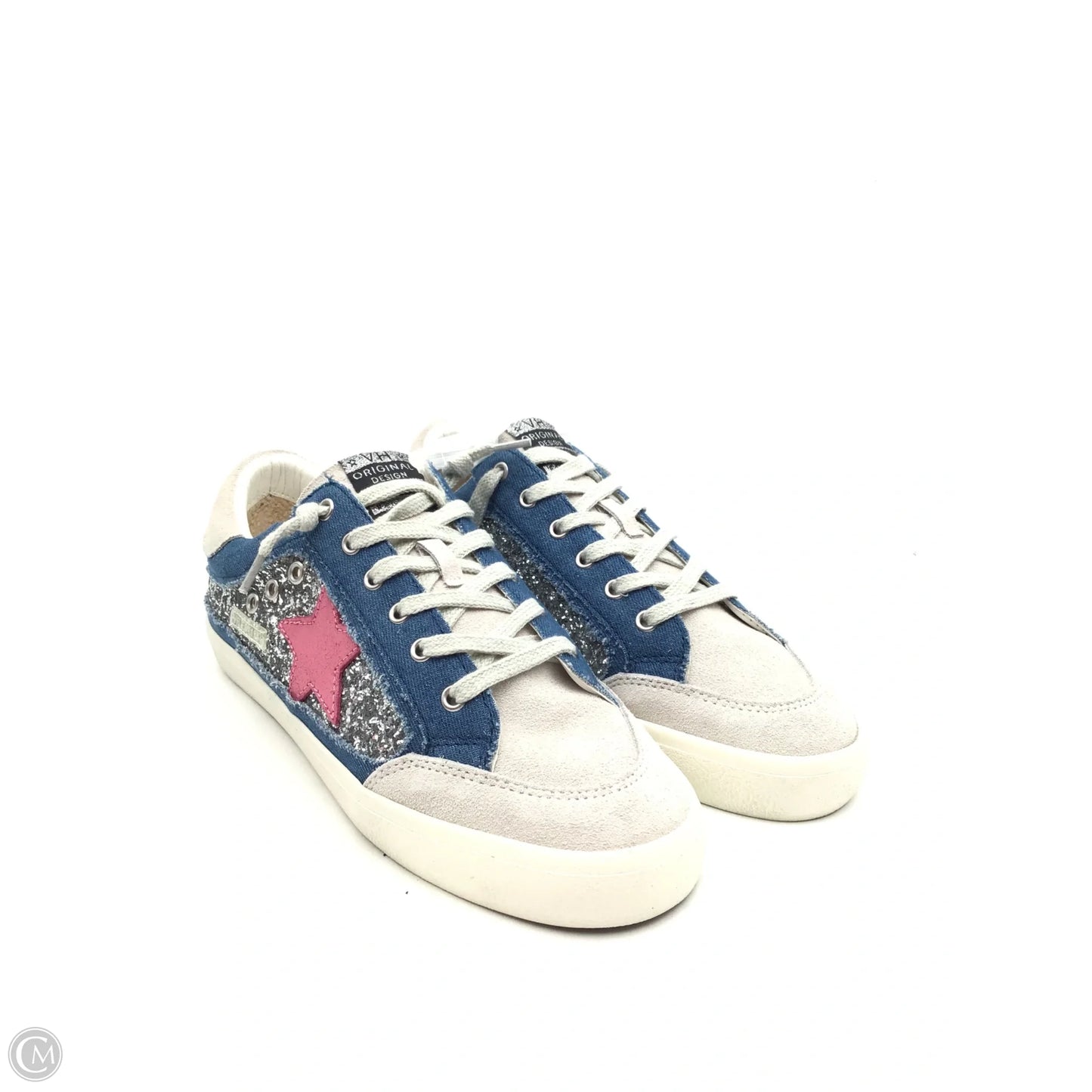 Shoes Sneakers By Clothes Mentor In Blue & Silver, Size: 11