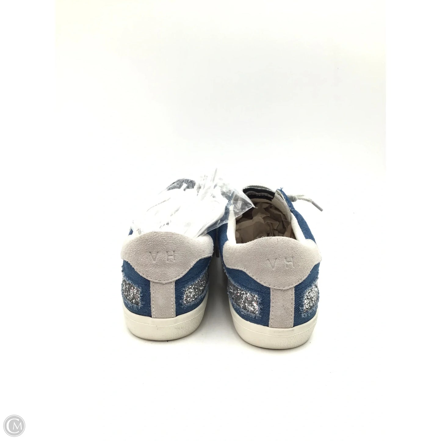 Shoes Sneakers By Clothes Mentor In Blue & Silver, Size: 11