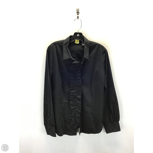 Top Long Sleeve By New York And Co In Black, Size: Xl