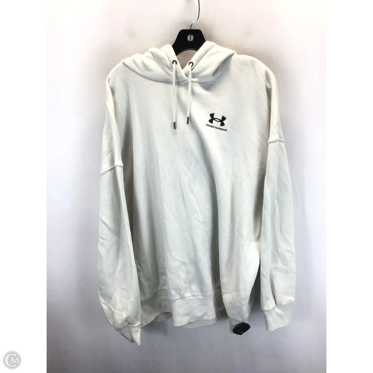 Sweatshirt Hoodie By Under Armour In Beige, Size: Xl