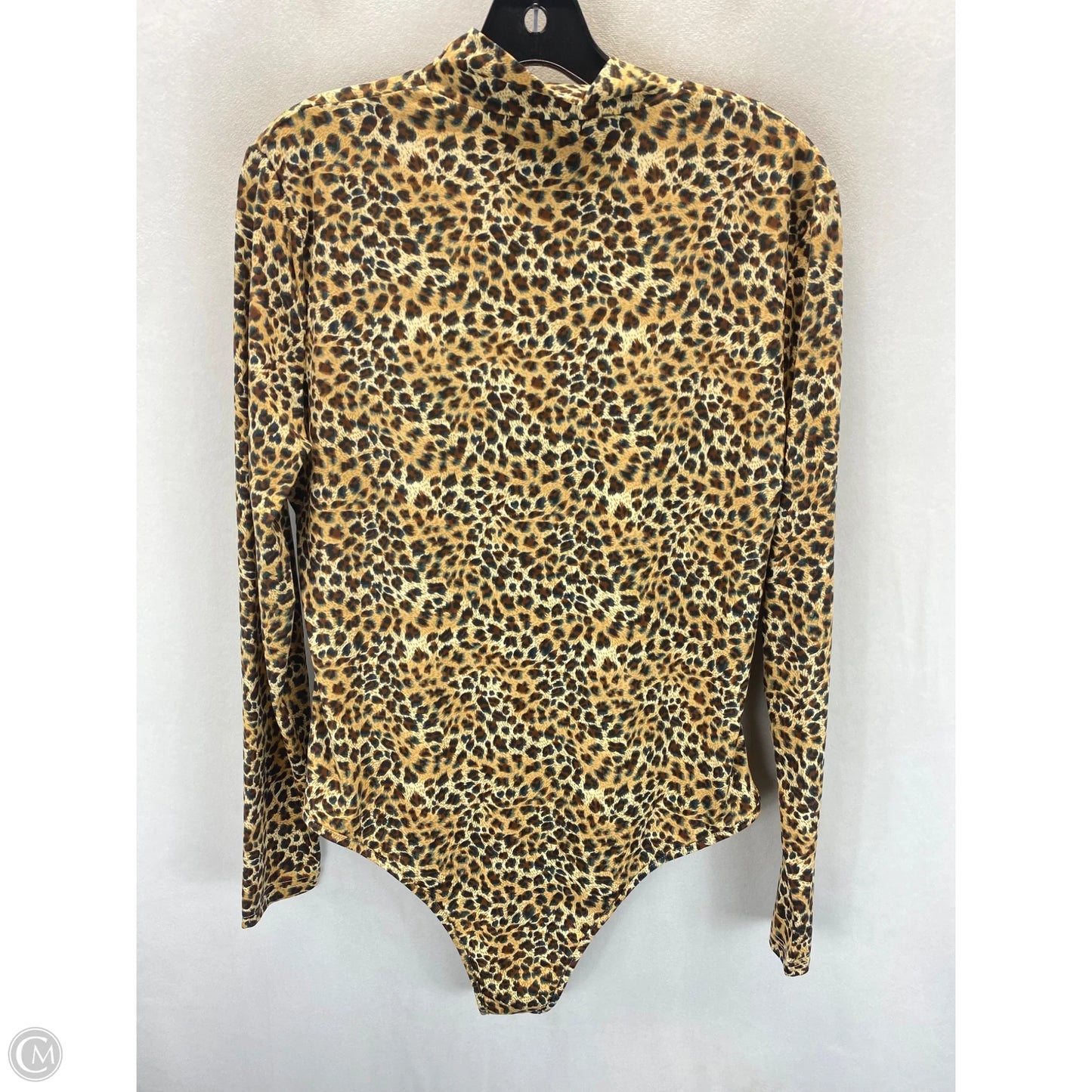 Bodysuit By Clothes Mentor In Animal Print, Size: 12