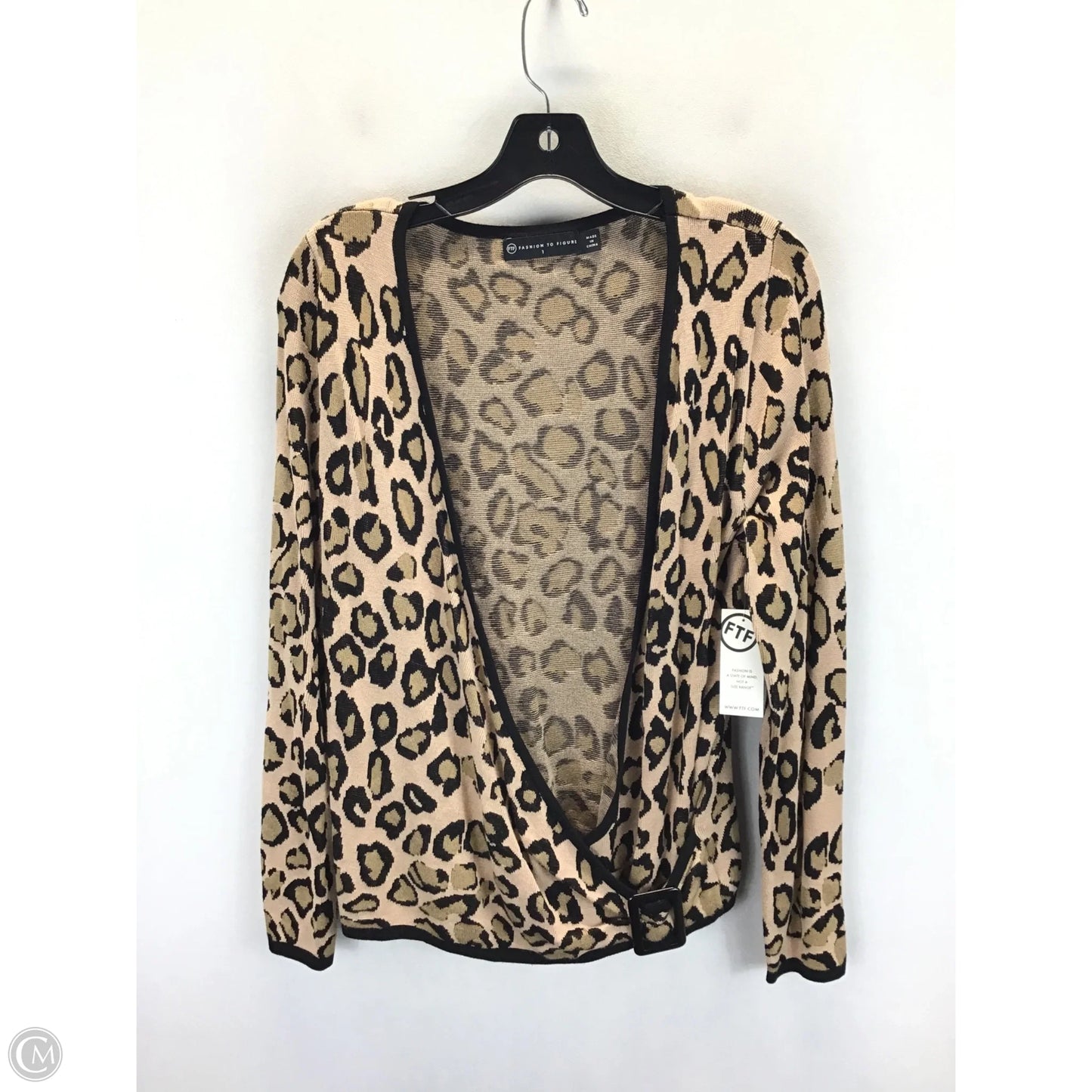 Sweater By Fashion To Figure In Animal Print, Size: 1x
