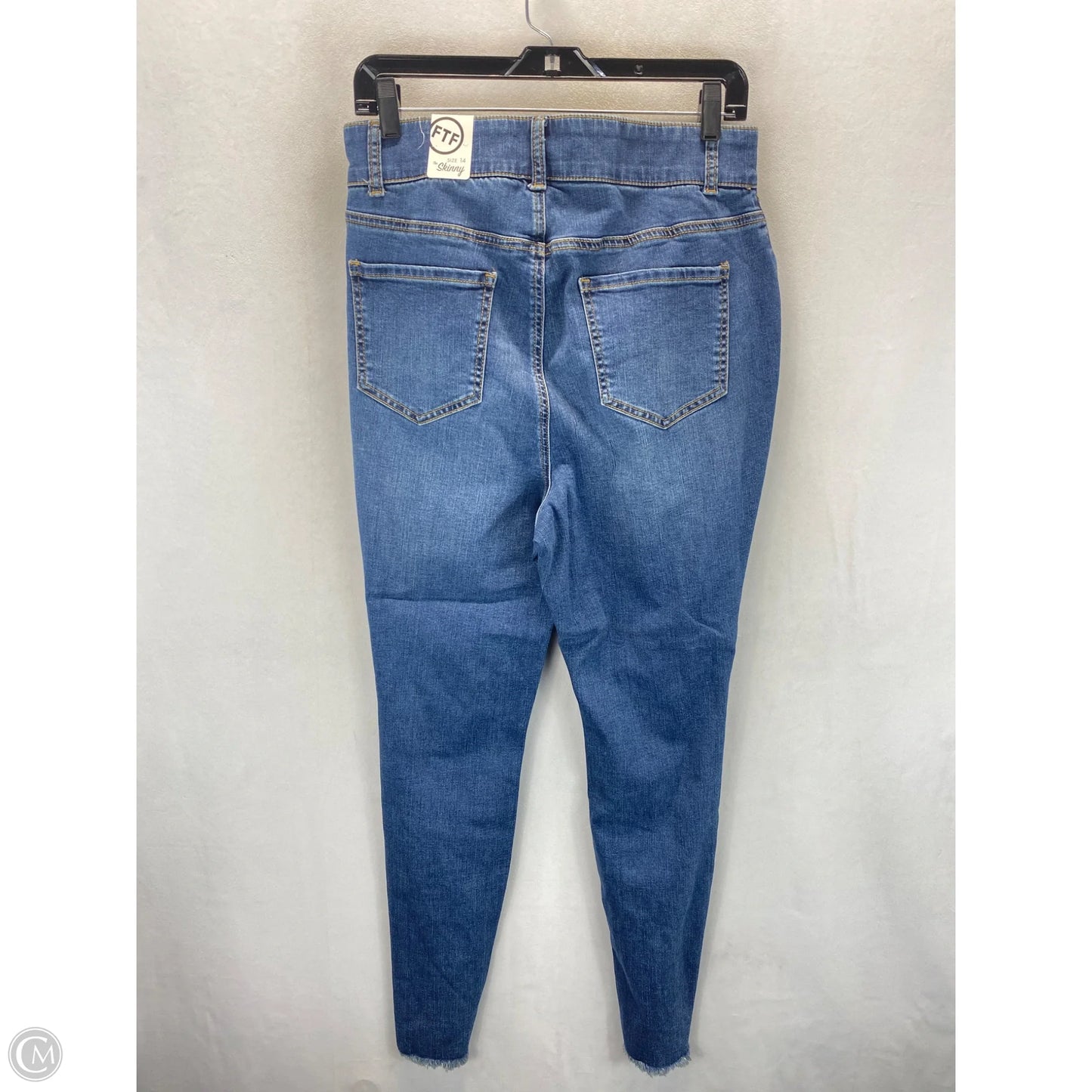 Jeans Skinny By Fashion To Figure In Blue Denim, Size: 14