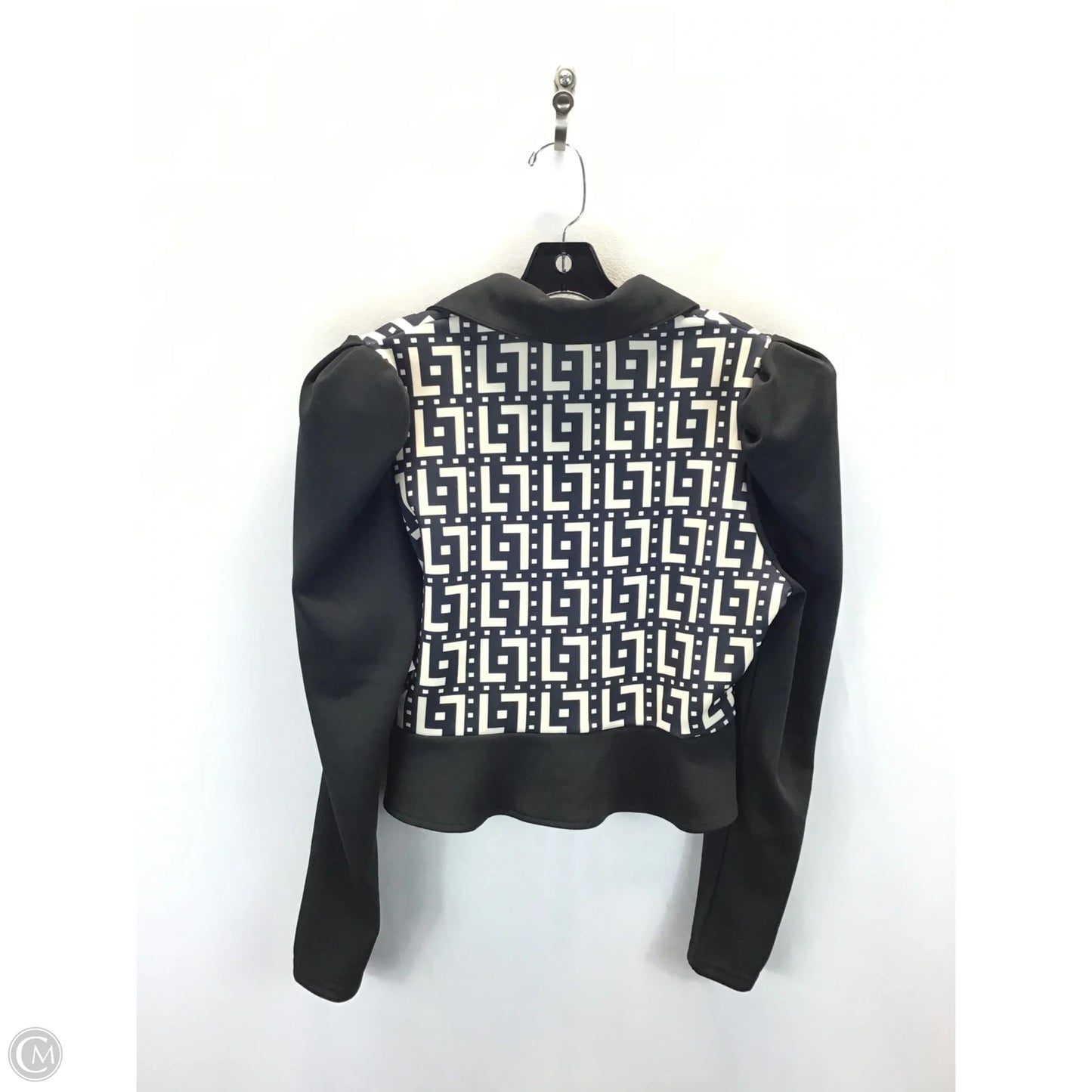 Blazer By Clothes Mentor In Black & Cream, Size: Xl