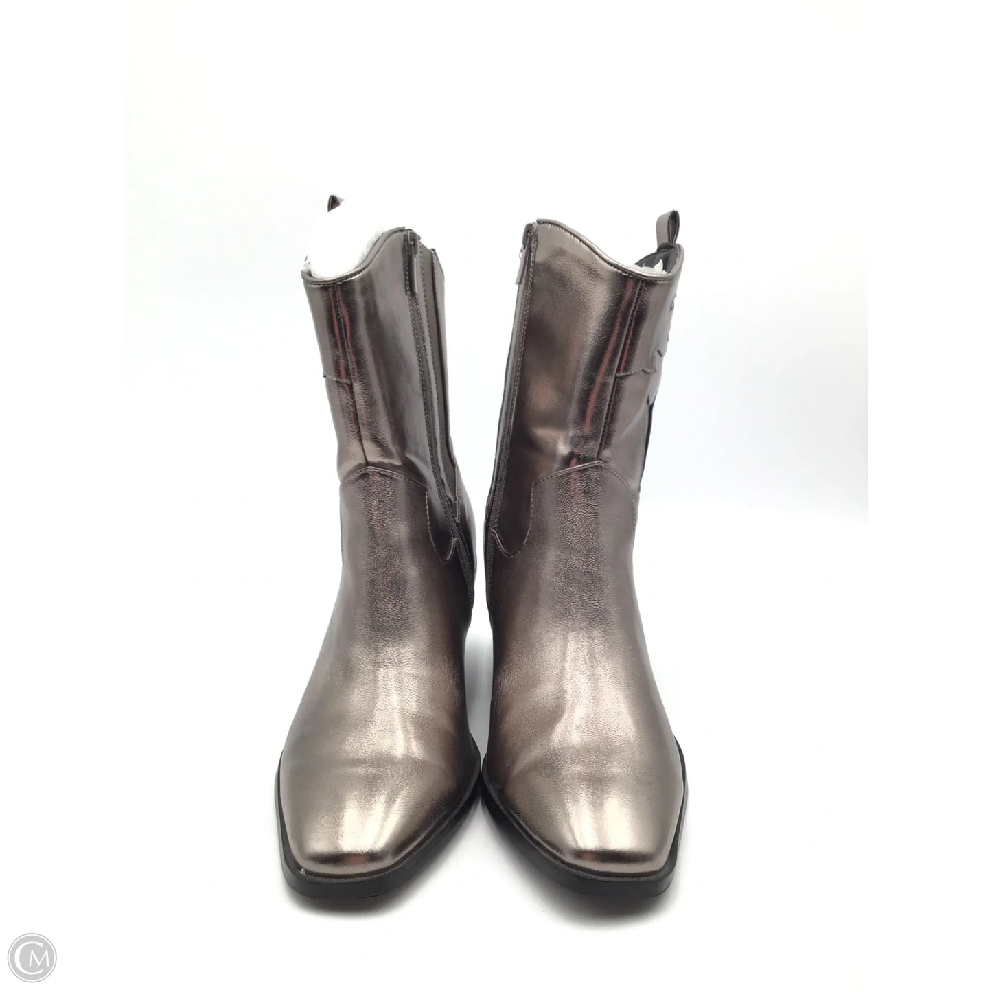 Boots Mid-calf Heels By Clothes Mentor In Rose Gold, Size: 11