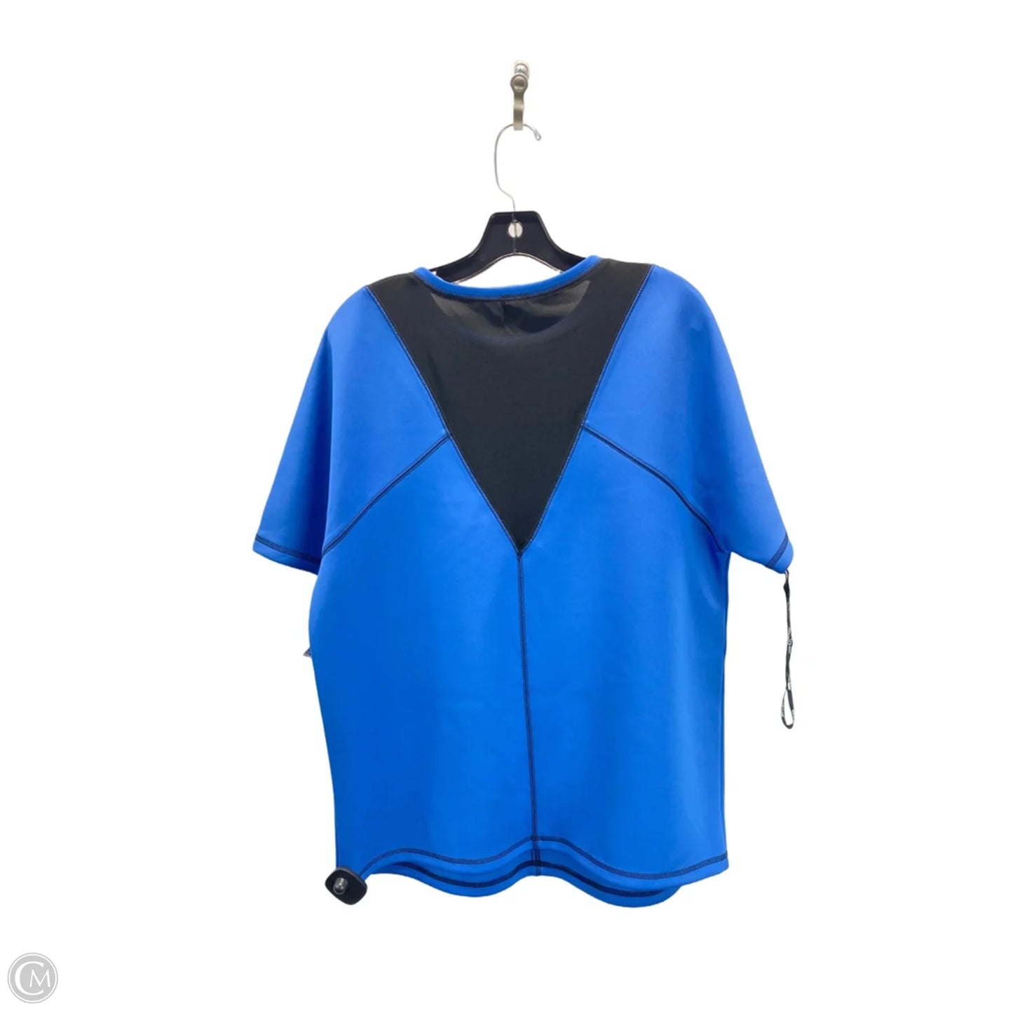 Top Short Sleeve By Anne Klein In Blue, Size: M