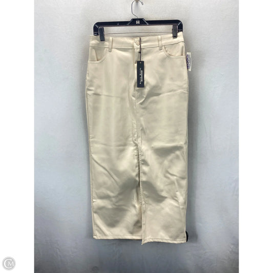Skirt Maxi By Haute Monde In Cream, Size: 0
