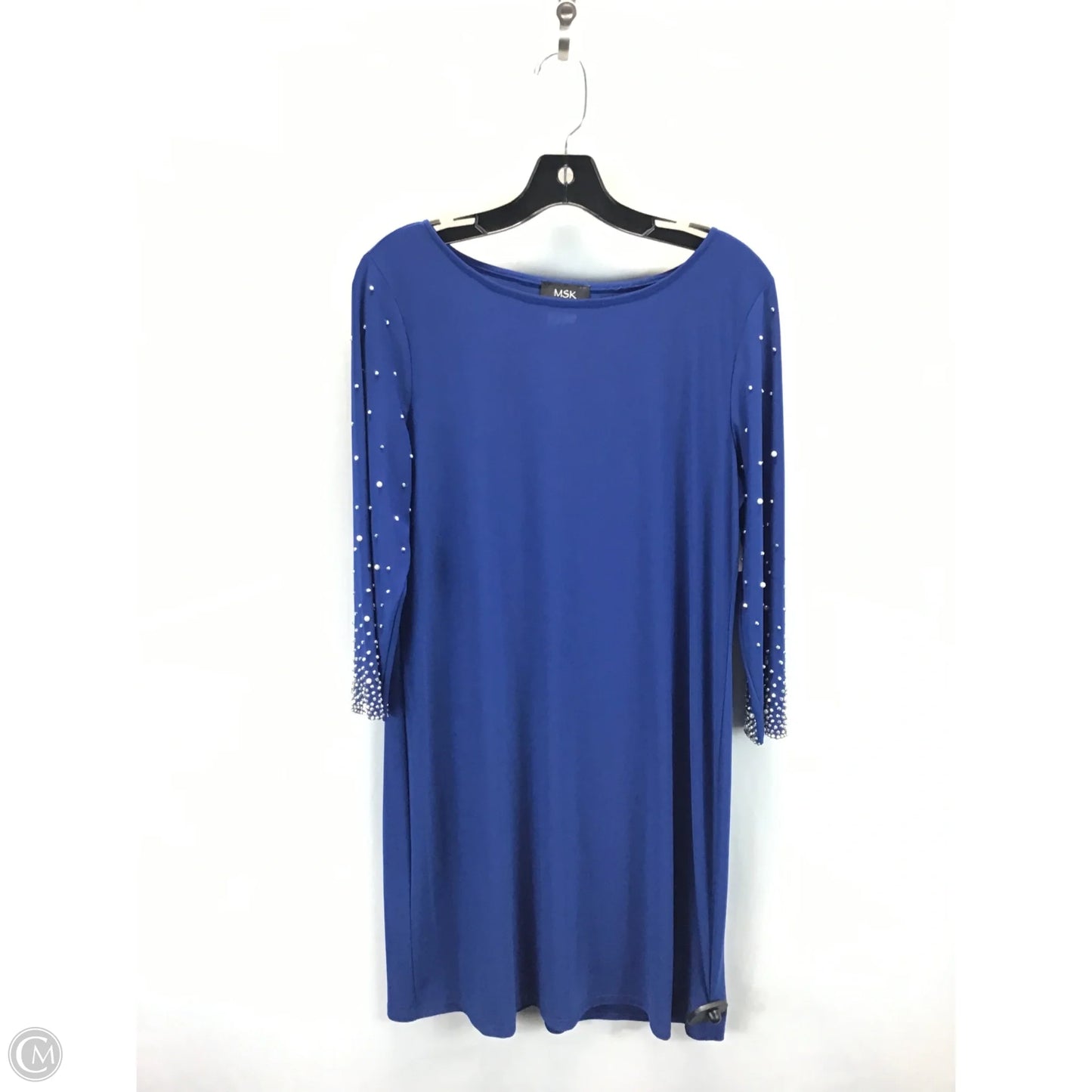 Dress Casual Midi By Msk In Blue, Size: L