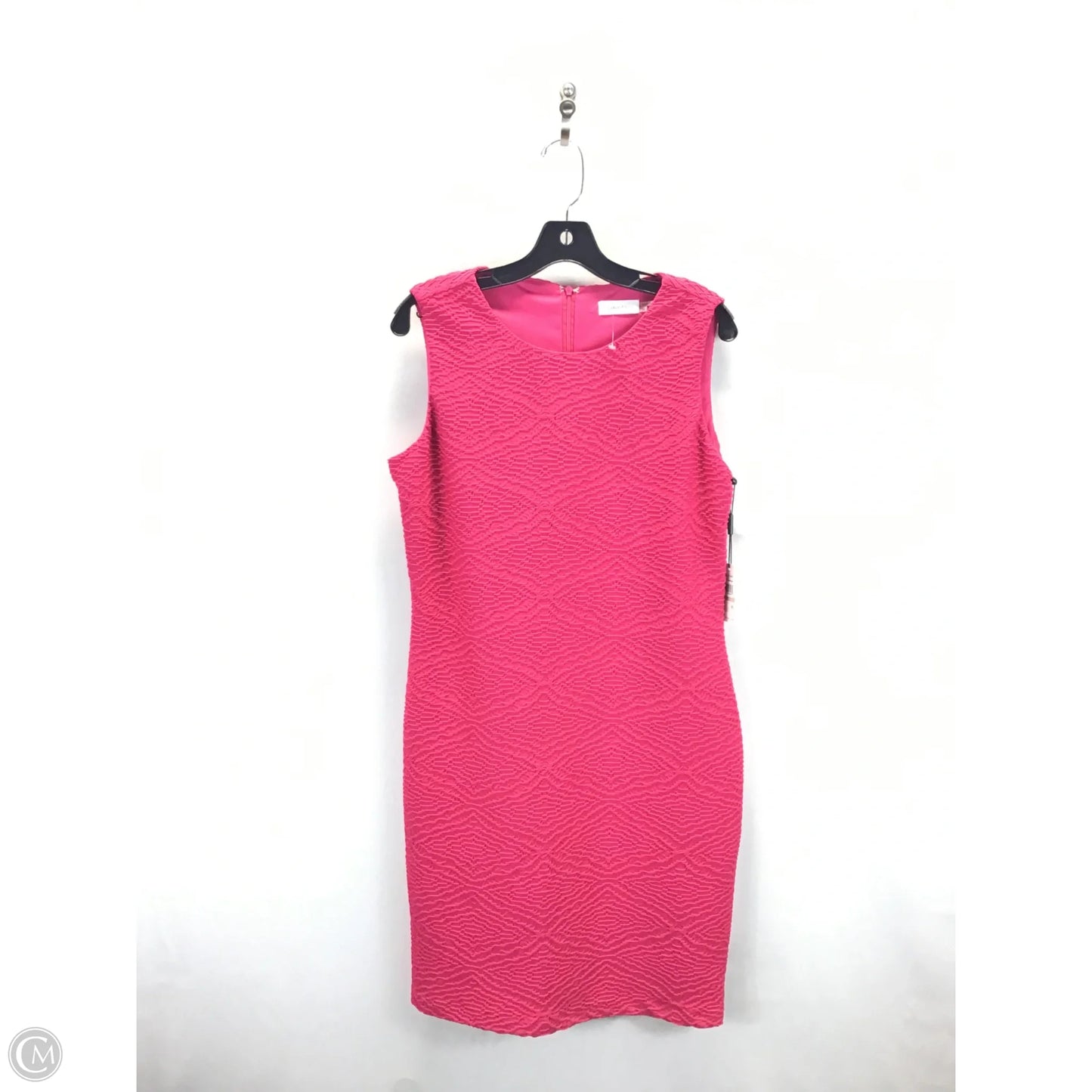 Dress Casual Midi By Calvin Klein In Pink, Size: 12