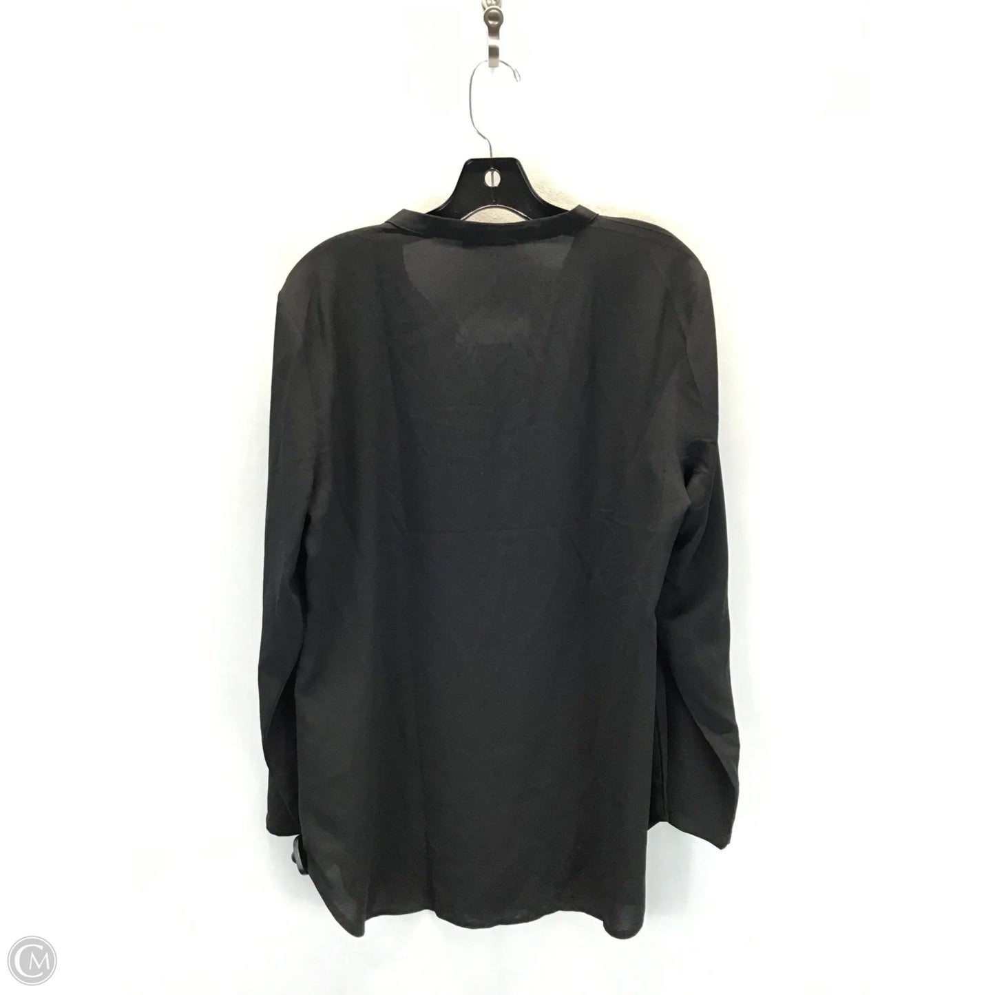 Top Long Sleeve By Timeson In Black, Size: L