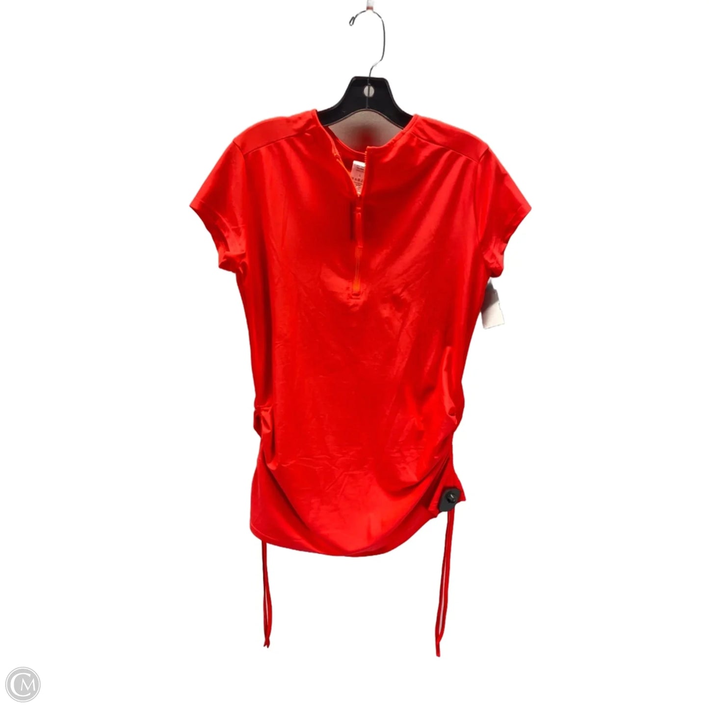 Athletic Top Short Sleeve By Clothes Mentor In Orange, Size: L