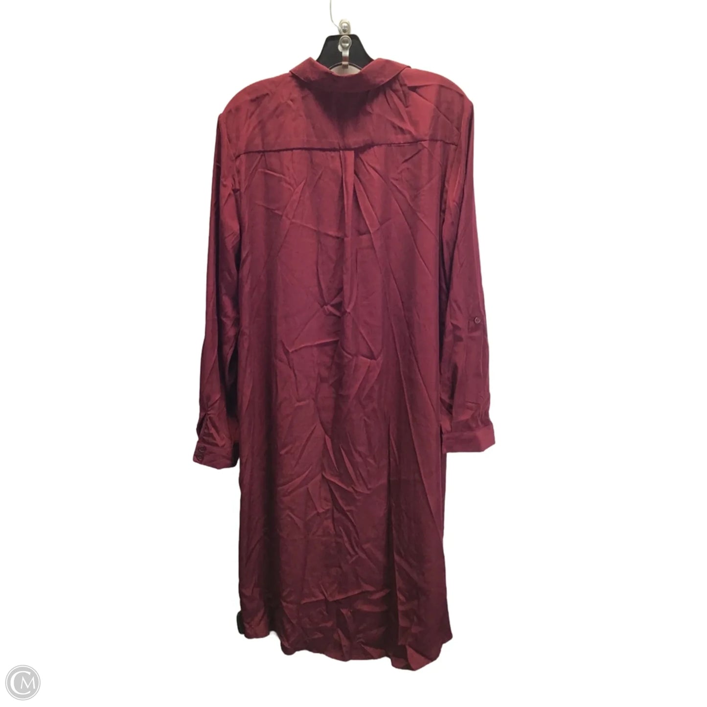 Dress Casual Midi By Cato In Maroon, Size: Xl