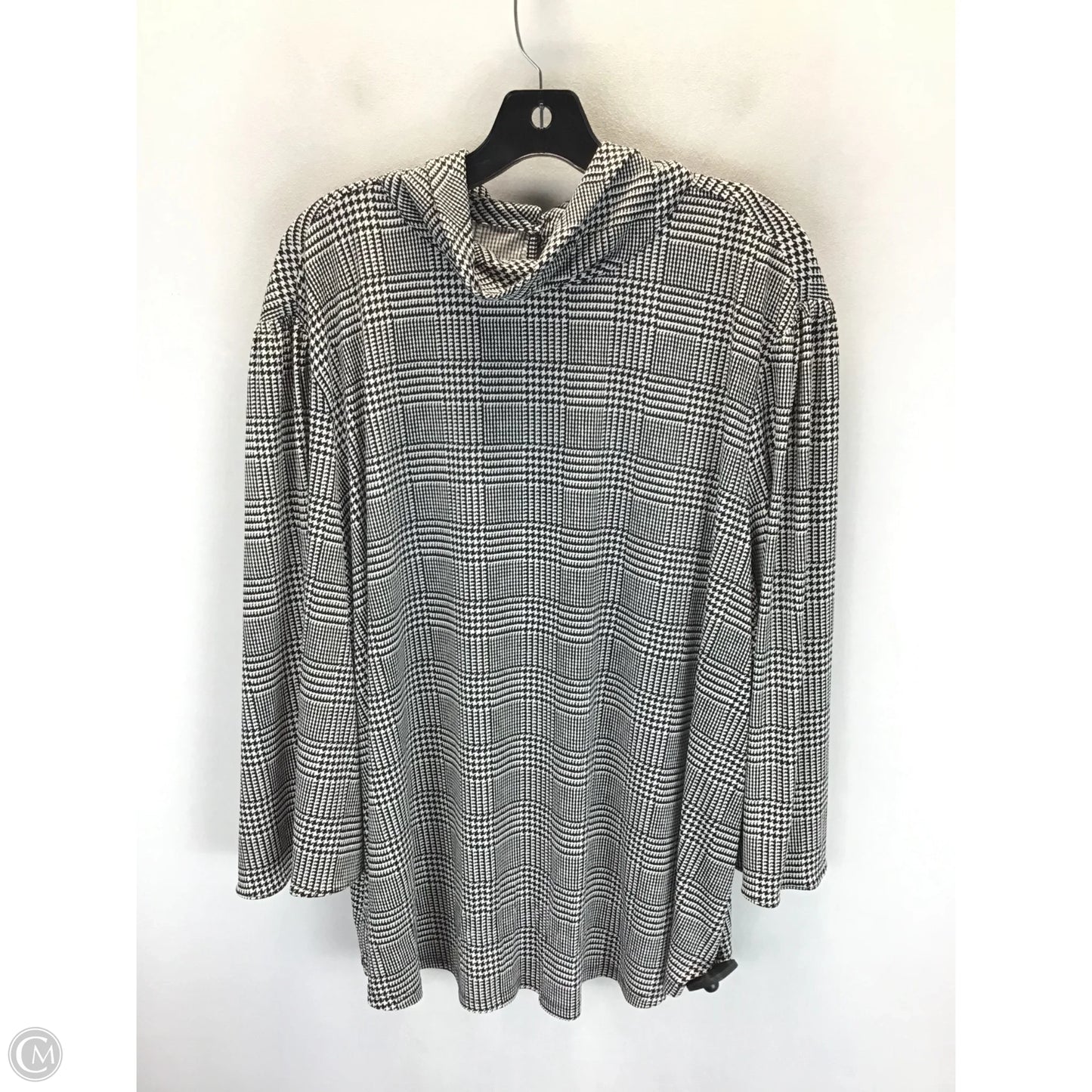 Top Long Sleeve By Limited In Black & White, Size: 2x