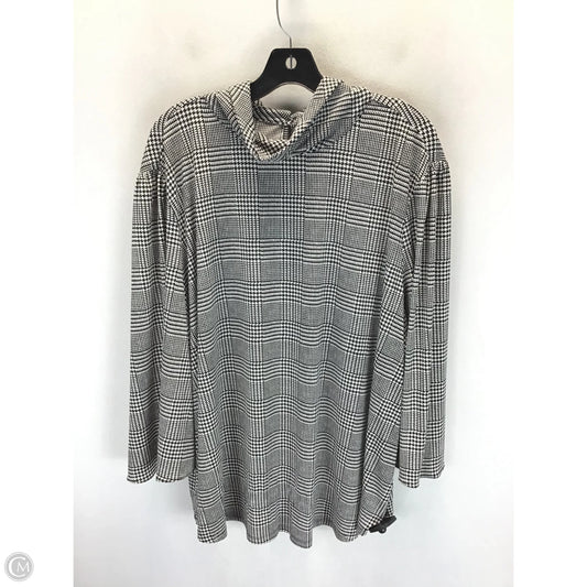 Top Long Sleeve By Limited In Black & White, Size: 2x