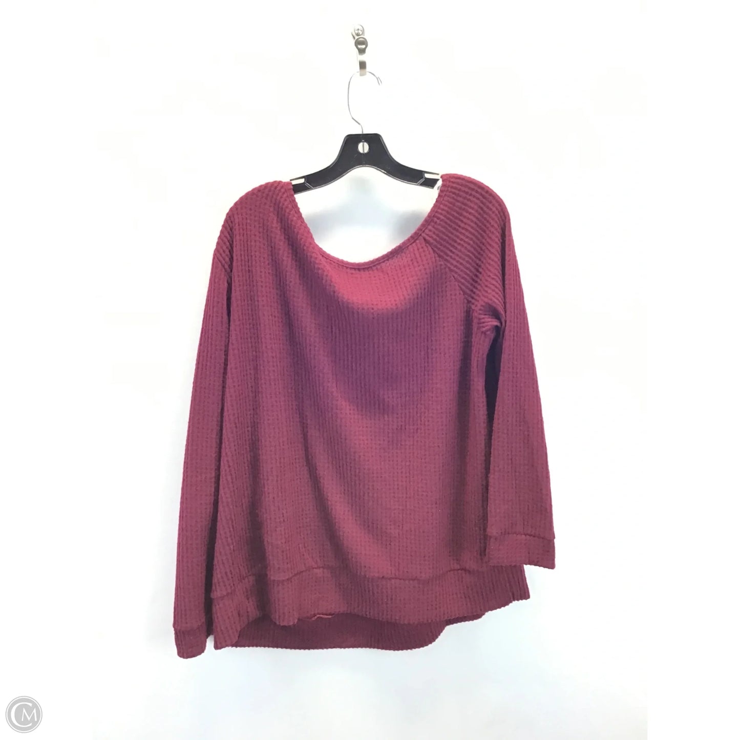 Sweater By Clothes Mentor In Maroon, Size: 2x