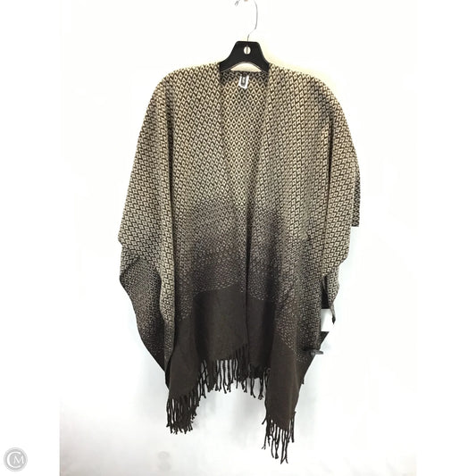 Shawl By Apt 9 In Brown & Cream, Size: Osfm