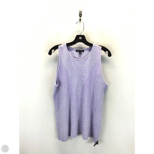 Top Sleeveless By Inc In Purple, Size: 2x