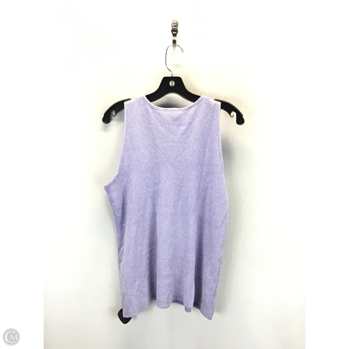Top Sleeveless By Inc In Purple, Size: 2x