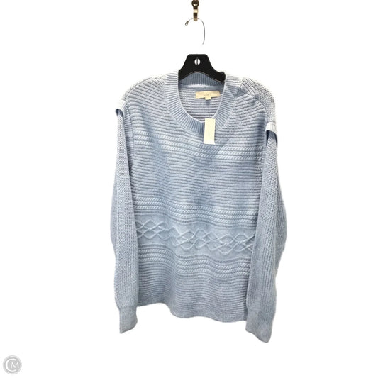 Sweater By Loft In Blue, Size: Xxl
