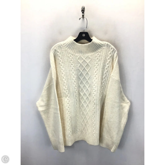 Sweater By Loft In Cream, Size: 20