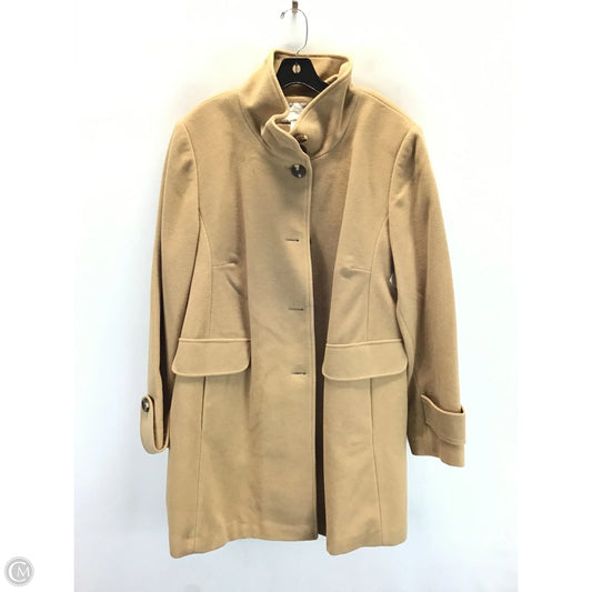 Coat Wool By Worthington In Tan, Size: 2x