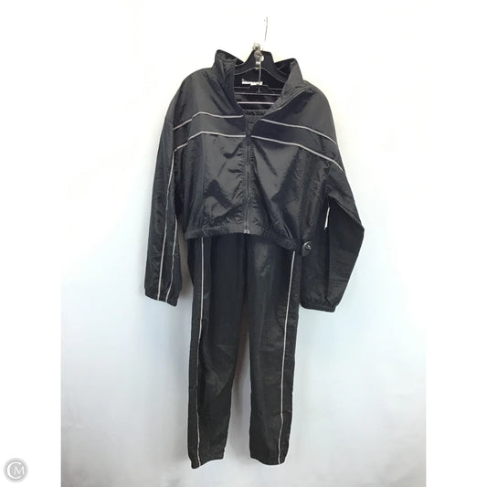 Athletic Pants 2pc By Clothes Mentor In Black & Grey, Size: M