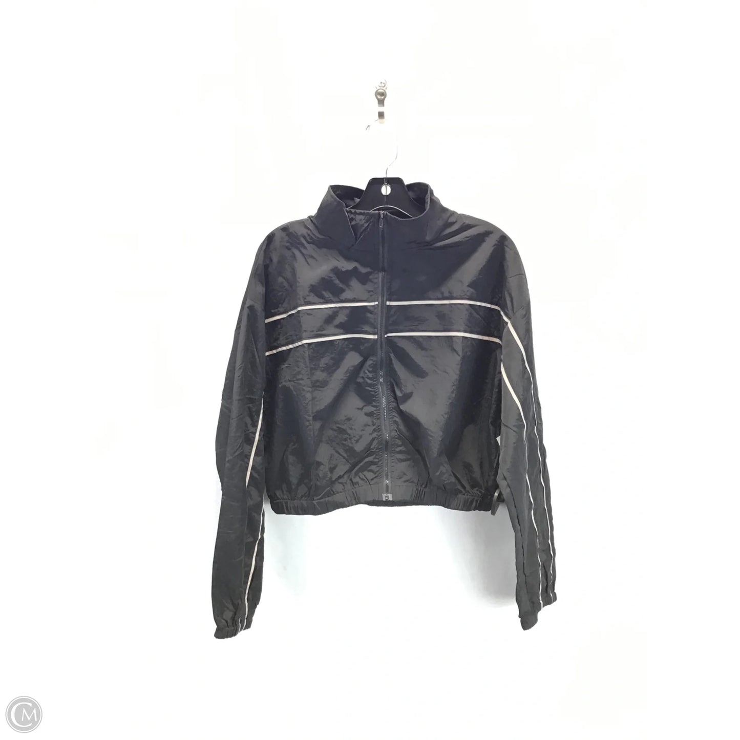 Athletic Pants 2pc By Clothes Mentor In Black & Grey, Size: M