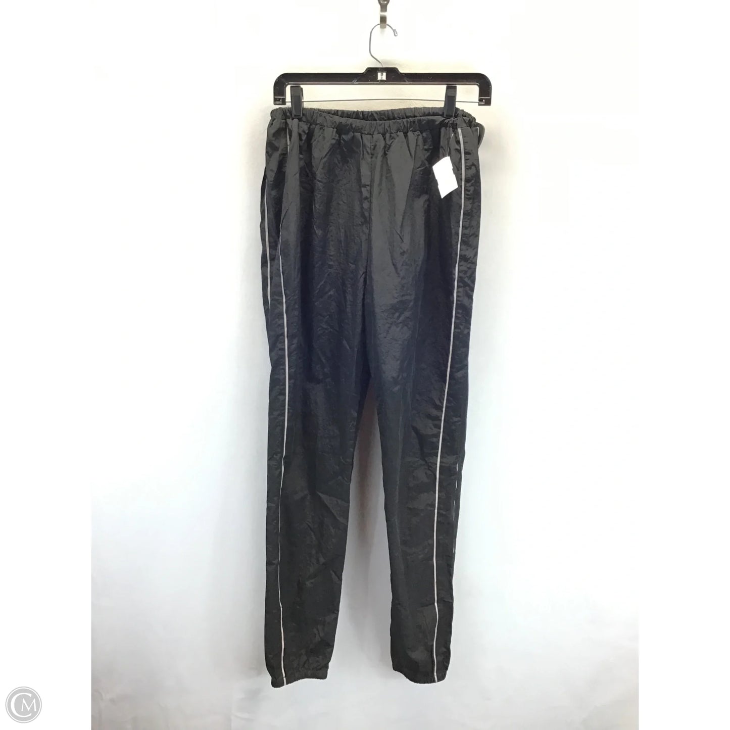 Athletic Pants 2pc By Clothes Mentor In Black & Grey, Size: M