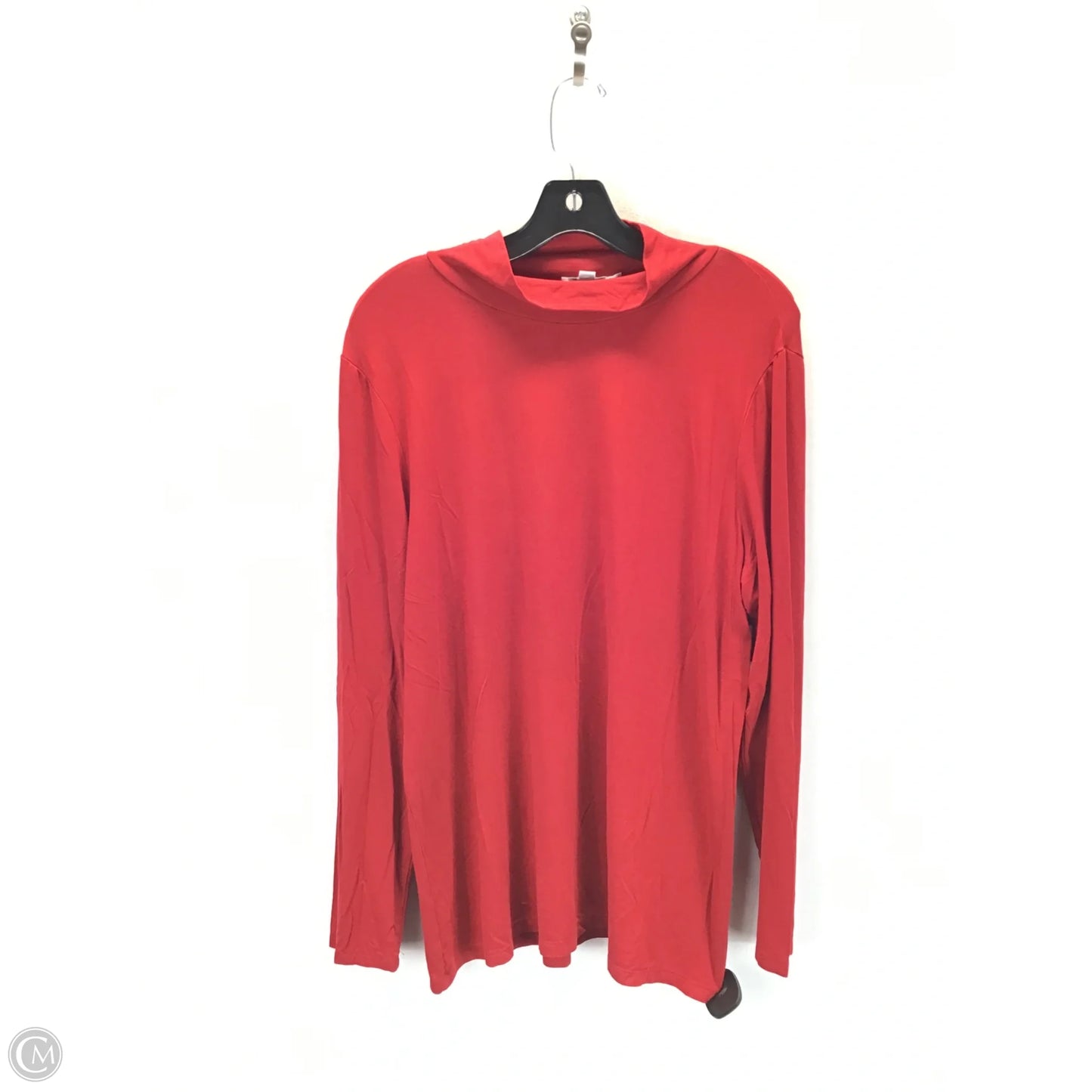 Top Long Sleeve By Chicos In Red, Size: 16