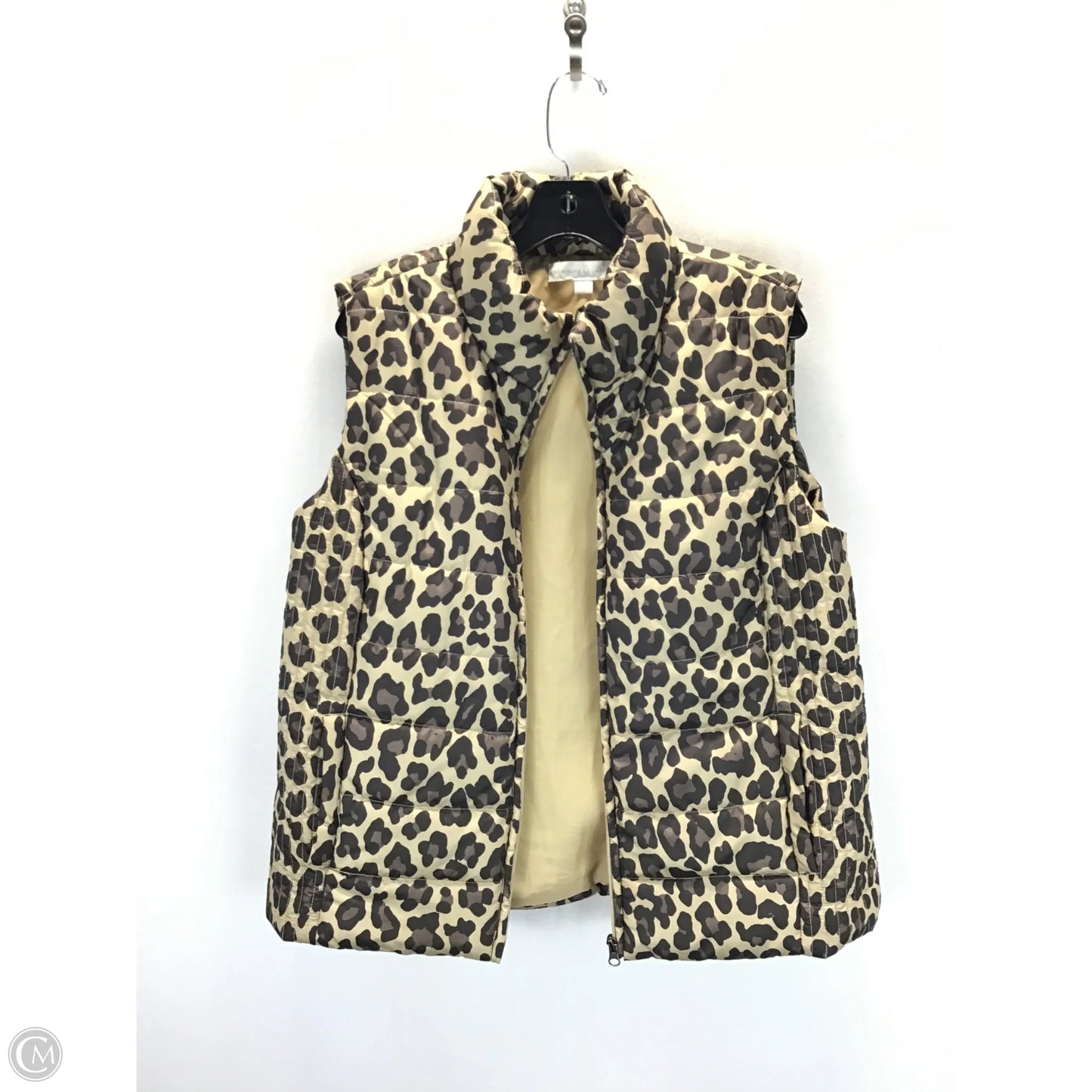 Vest Puffer & Quilted By New York And Co In Animal Print, Size: Xl