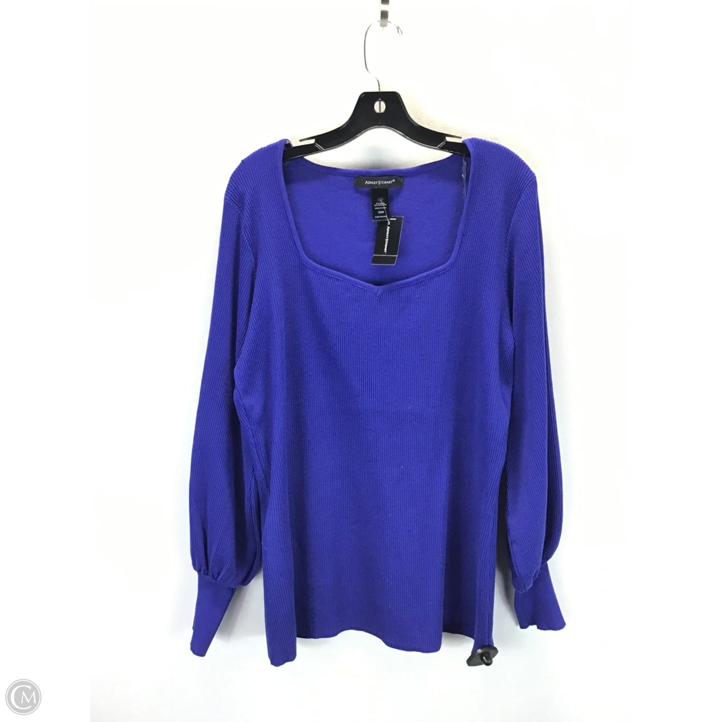 Sweater By Ashley Stewart In Blue, Size: 18