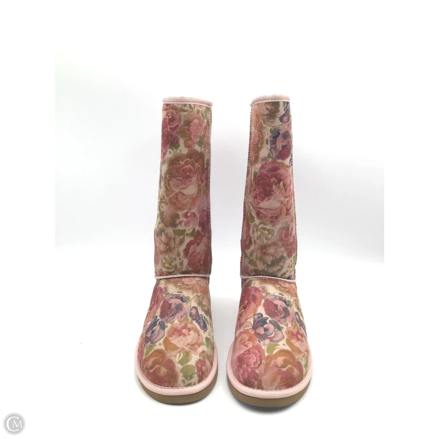 Boots Designer By Ugg In Floral Print, Size: 9