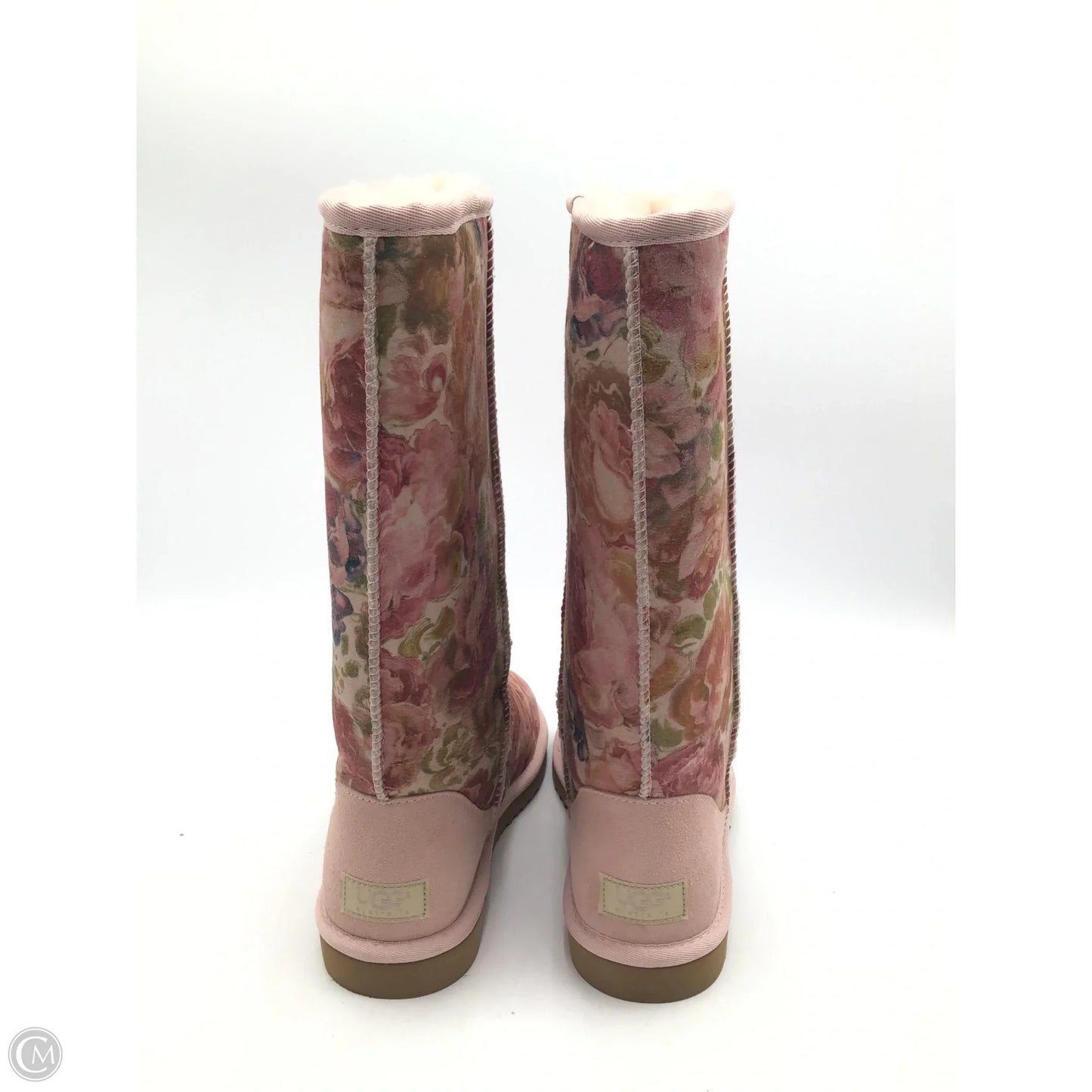 Boots Designer By Ugg In Floral Print, Size: 9
