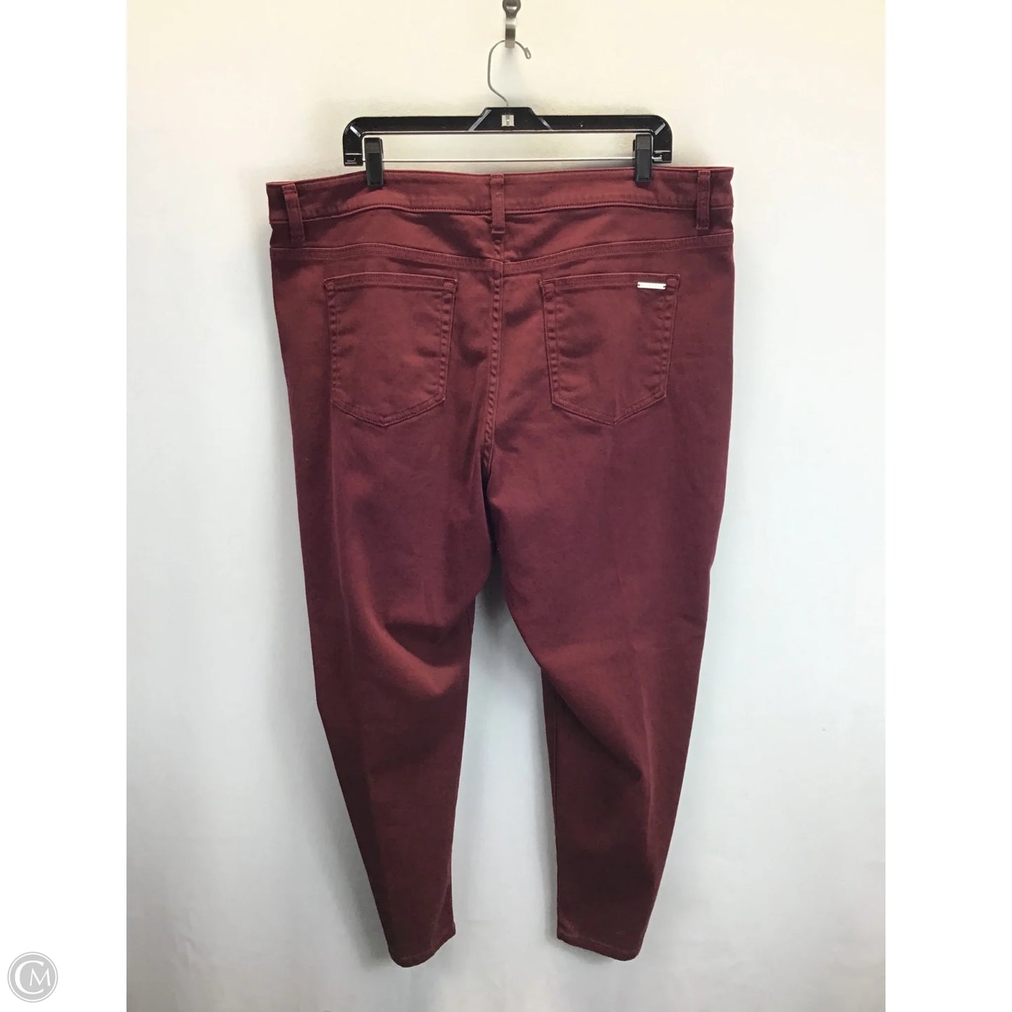 Pants Designer By Michael Kors In Maroon, Size: 20