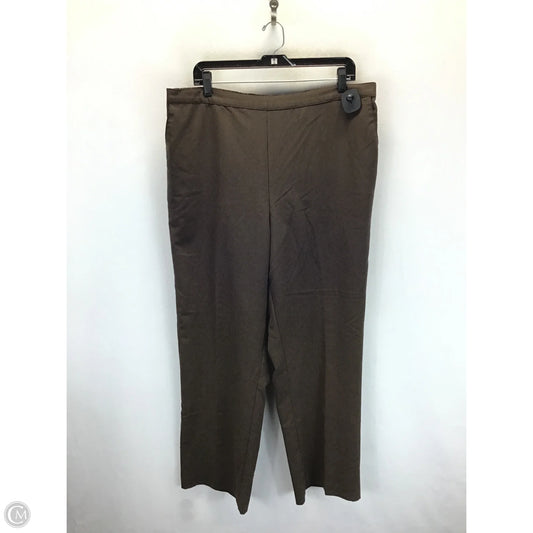 Pants Chinos & Khakis By Alfred Dunner In Brown, Size: 20
