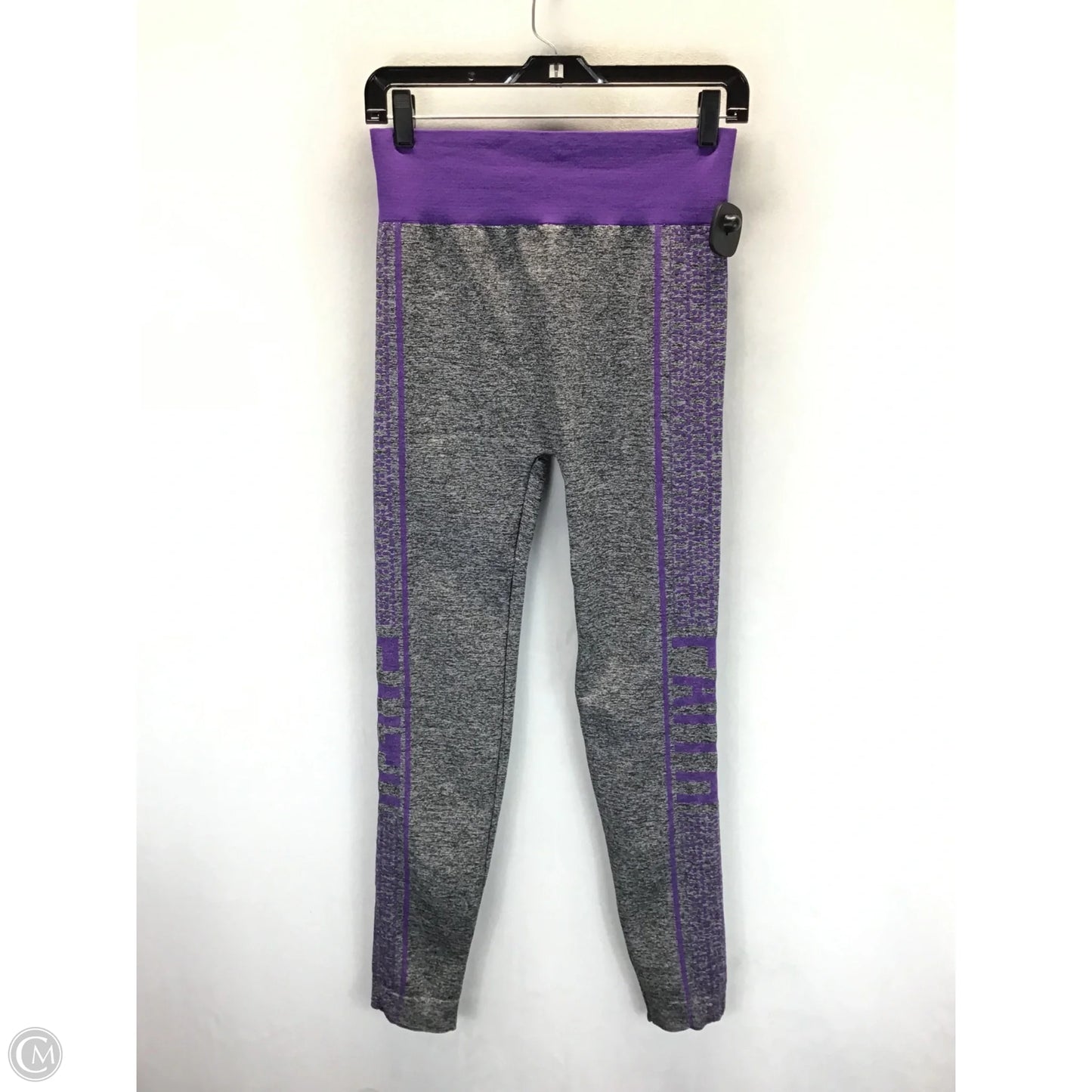 Pants Set 2pc By Love In Grey & Purple, Size: L