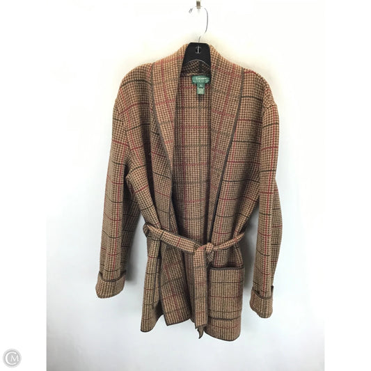 Blazer By Lauren By Ralph Lauren In Brown & Purple, Size: Xl